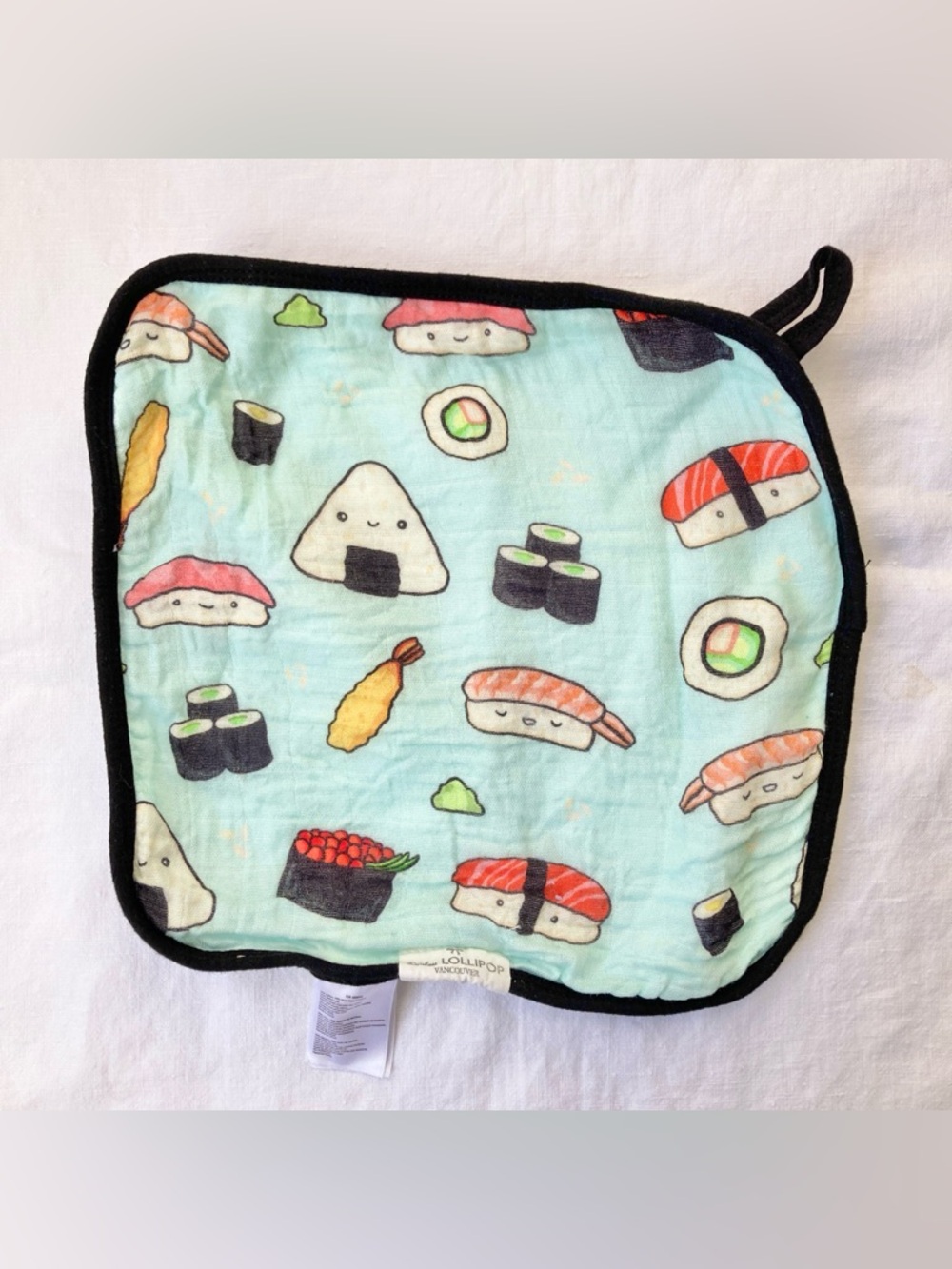 (🎨$3 PLAY) Loulou Lollipop Sushi Washcloth